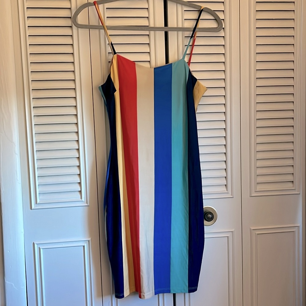 Fashion Nova colorblock dress